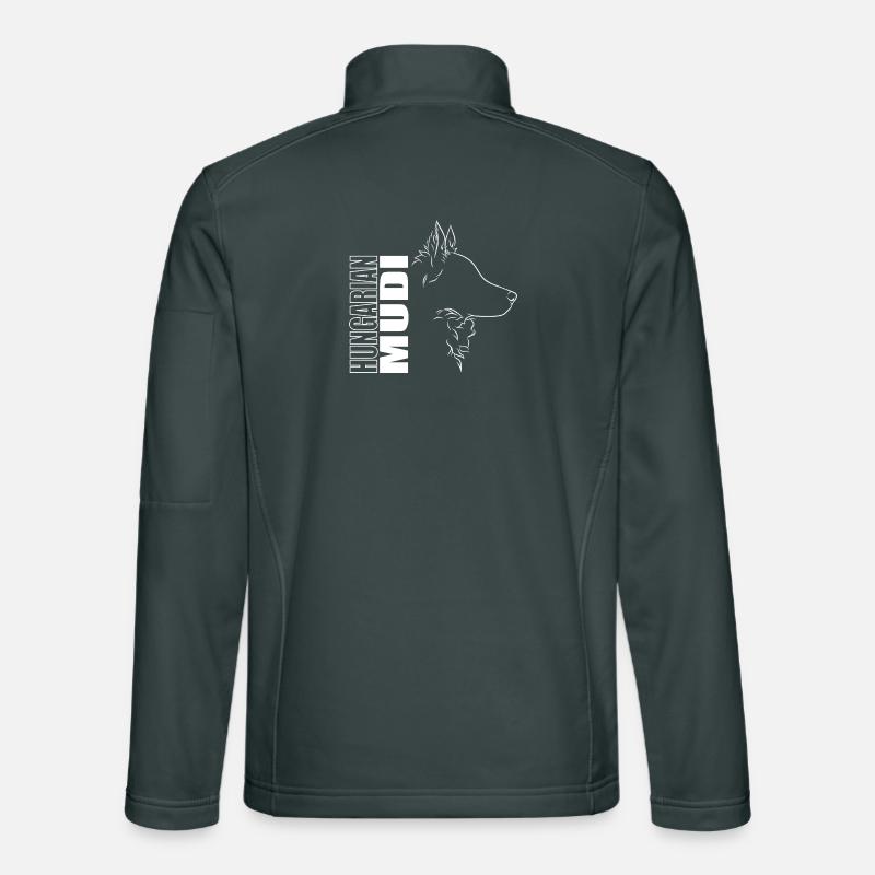 Hungarian Mudi Profil Hunde Hund Wilsigns Unisex Softshelljacke