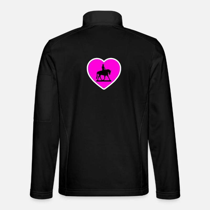 horses - Unisex Softshell Jacket - black