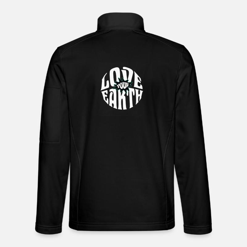 Love your Earth - Unisex Softshelljacke - Schwarz