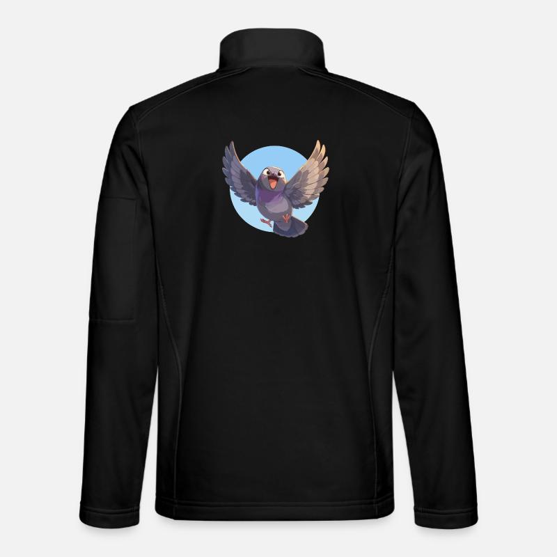 Pigeons Pigeon - Unisex Softshell Jacket - black