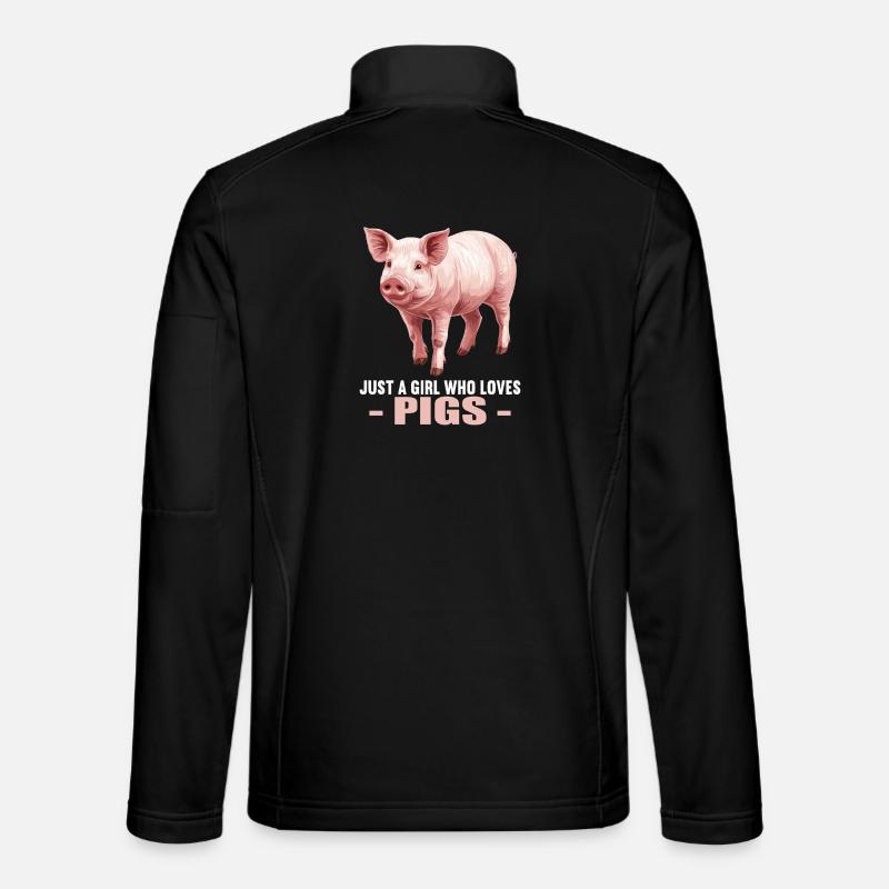 Pig Pig - Unisex Softshell Jacket - black