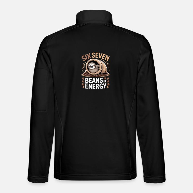 Sechs Sieben Bohnen Energie - Unisex Softshelljacke - Schwarz