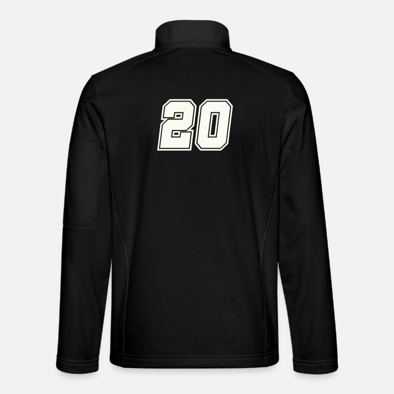 20 Number - Unisex Softshell Jacket - black