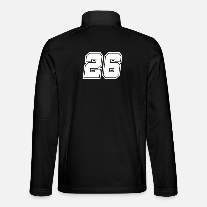 Number 26 - Unisex Softshell Jacket - black
