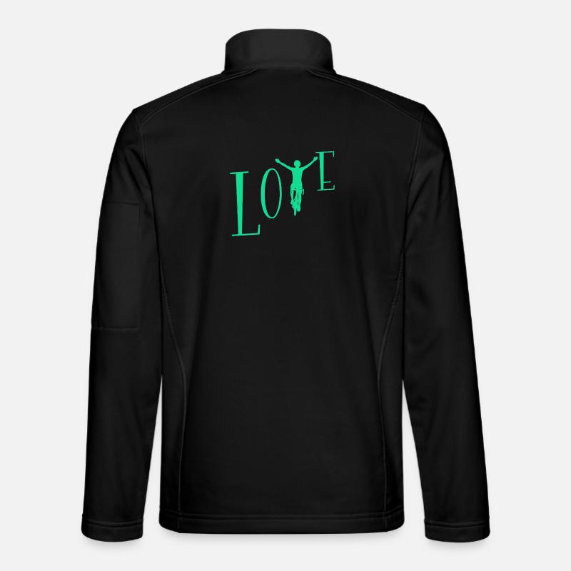 Love cycling - Unisex Softshell Jacket - black