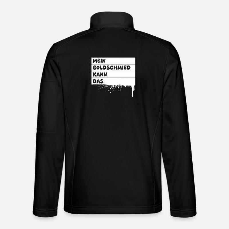 Goldschmied als Beruf - Unisex Softshelljacke - Schwarz