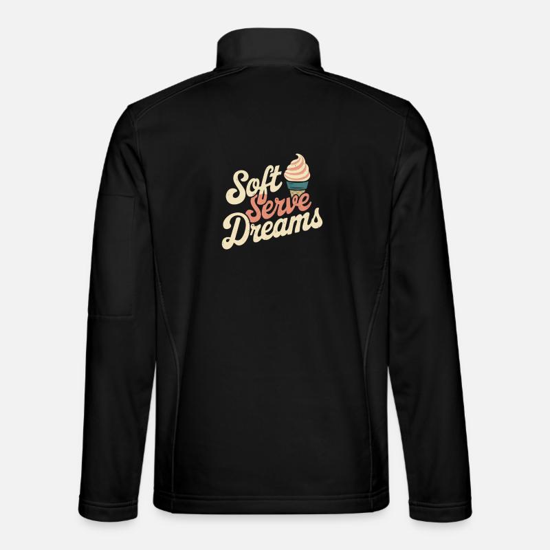 Retro Eiscreme - Unisex Softshell Jacket - black