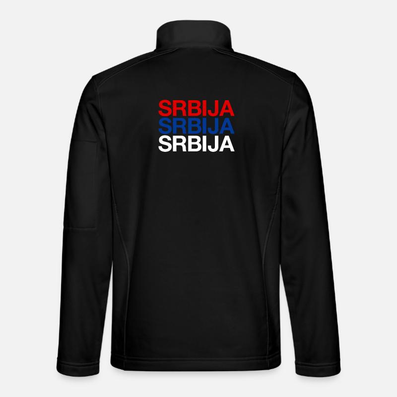 Serbia Serbien - Unisex Softshell Jacket - black