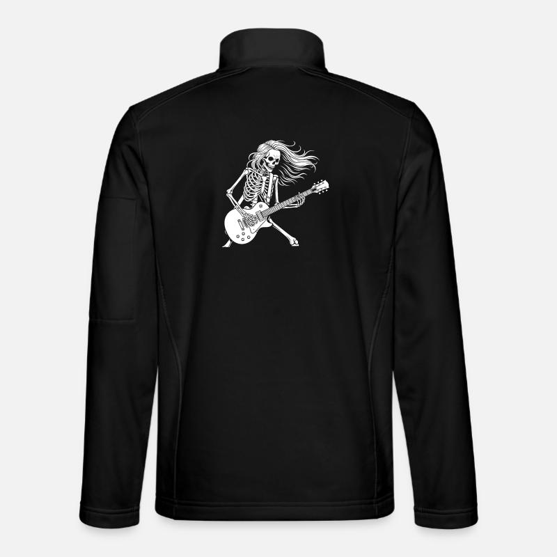 Rock Star Skeleton Guitar Playe - Unisex Softshelljacke - Schwarz