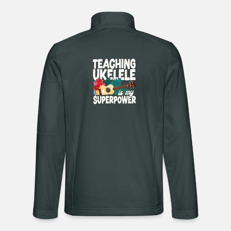 Enseignement de l’ukulélé hawaïen ukélé Veste en tissu softshell Unisexe
