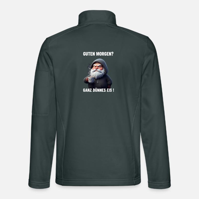 Grummel Weihnachtsmann Dünnes Eis Spruch Unisex Softshelljacke