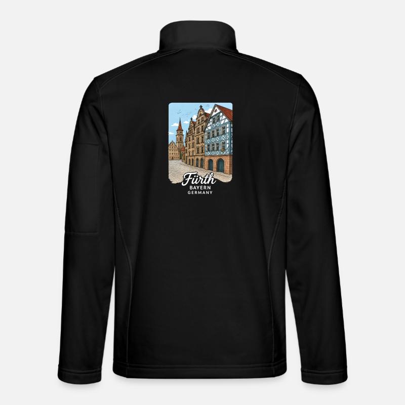 Fürth - Unisex Softshelljacke - Schwarz