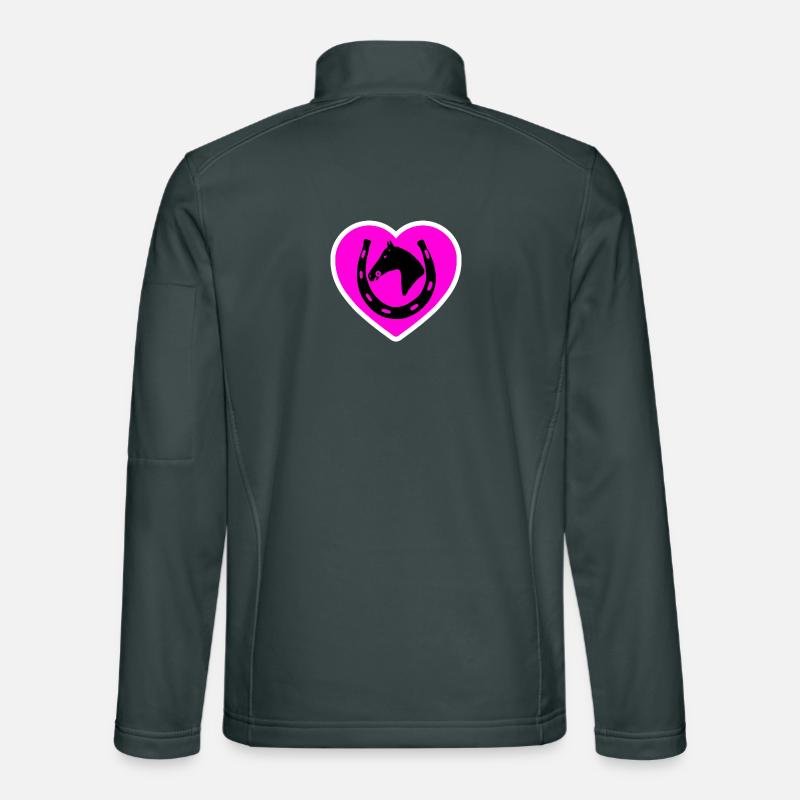 Chevaux Veste en tissu softshell Unisexe
