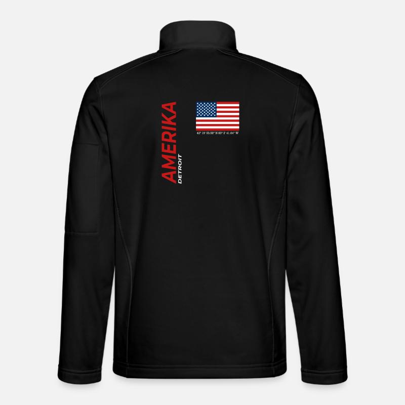 Detroit - Unisex Softshelljacke - Schwarz