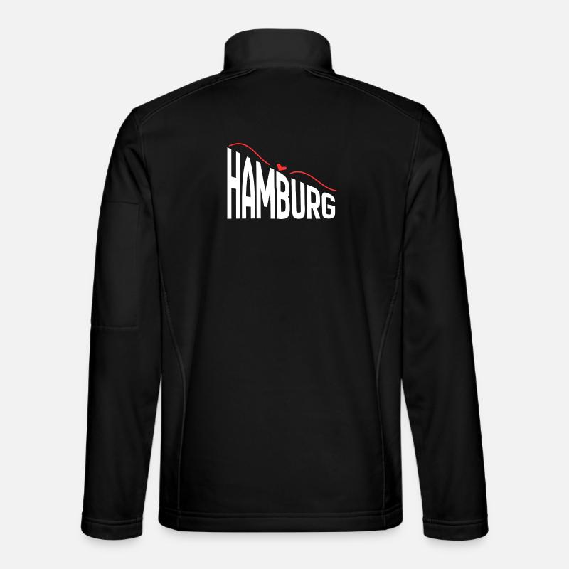 Hamburg - Unisex Softshelljacke - Schwarz