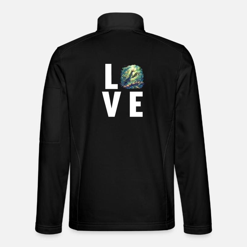 Gottesanbeterinnen Gottesanbeterin - Unisex Softshelljacke - Schwarz