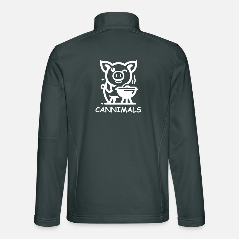 Cannimals – Édition Blanche Logo Veste en tissu softshell Unisexe