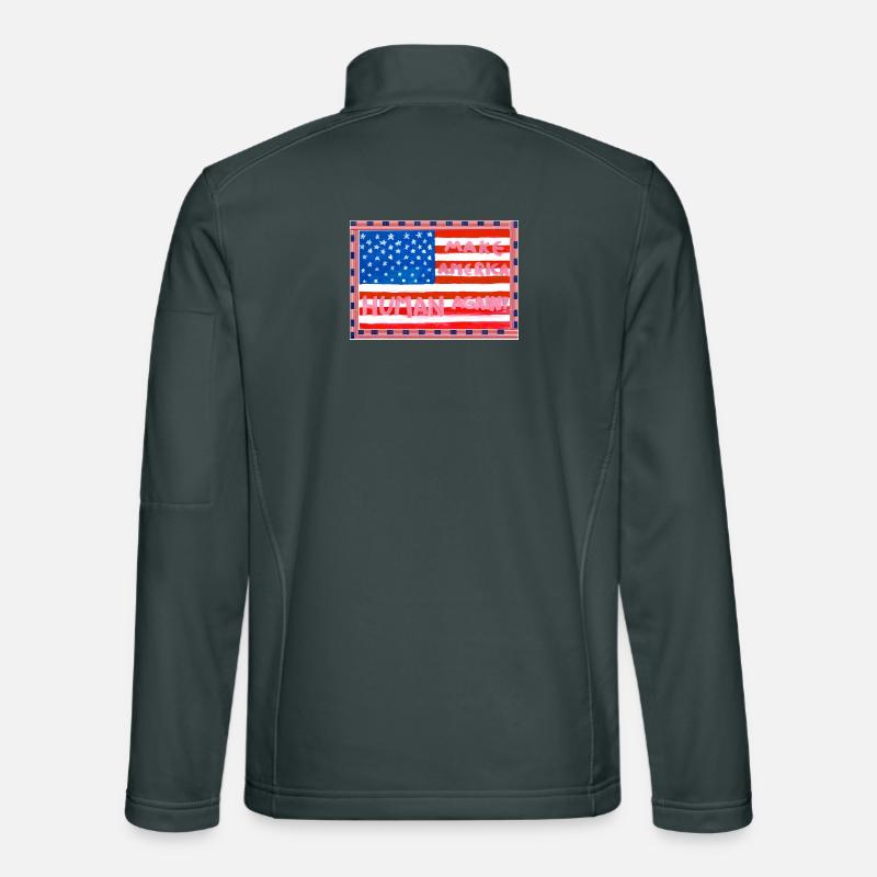MAKE_AMERICA_HUMAN_AGAIN-_A5 Unisex Softshelljacke