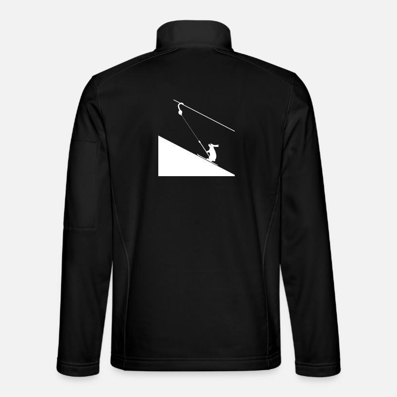 Haseklettern am Seil - Unisex Softshelljacke - Schwarz