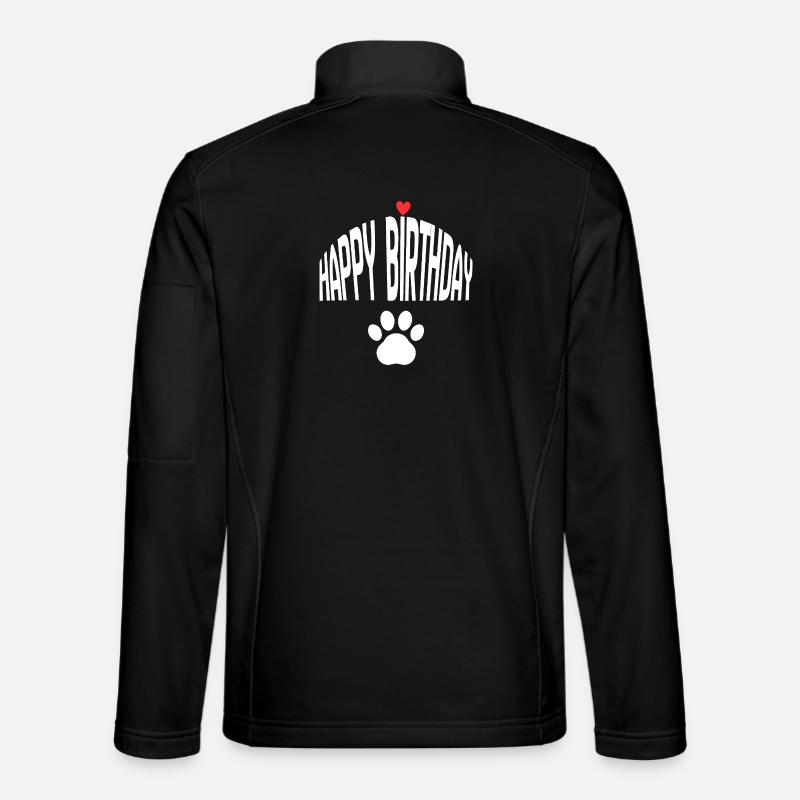 Happy Birthday Dog - Unisex Softshelljacke - Schwarz
