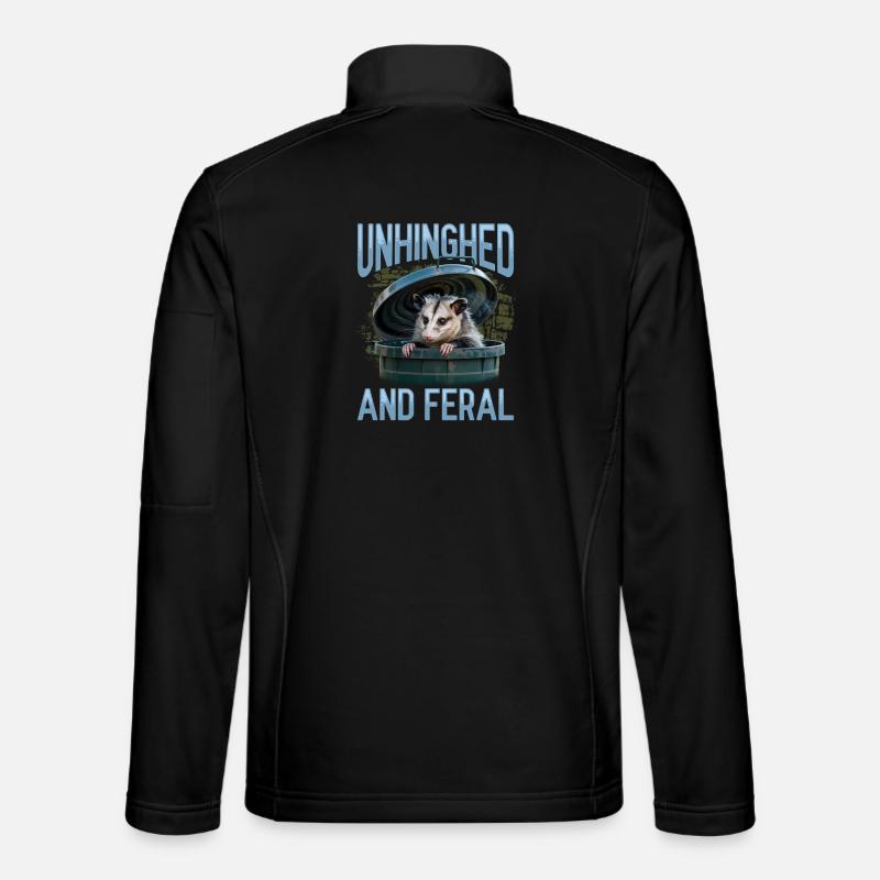 Funny Opossum - Unisex Softshell Jacket - black