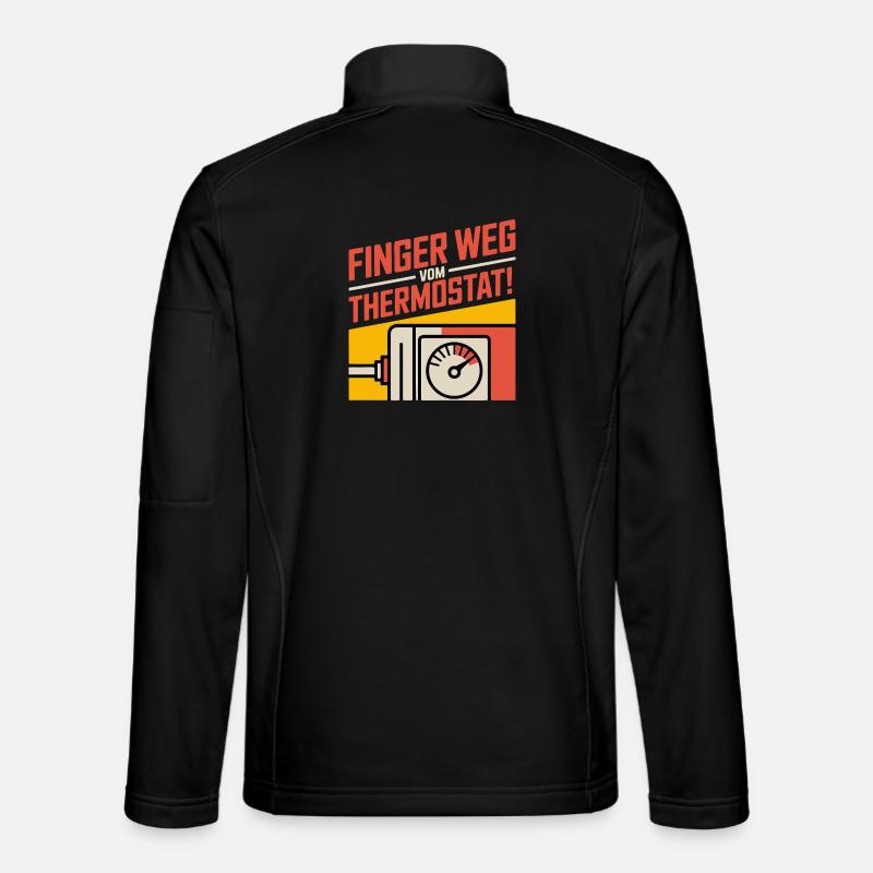 Hands off the thermostat - Unisex Softshell Jacket - black