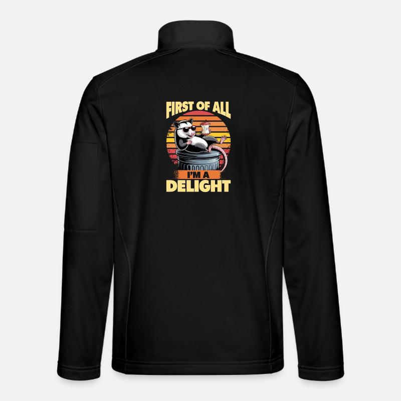 Funny Opossum - Unisex Softshell Jacket - black