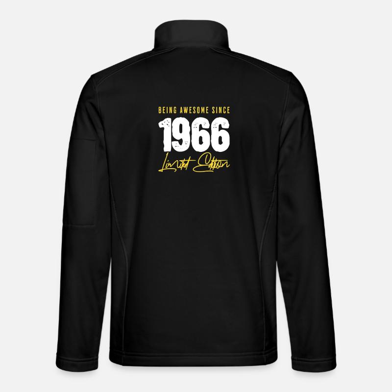 1966 Born 60th Birthday - Unisex Softshell Jacket - black