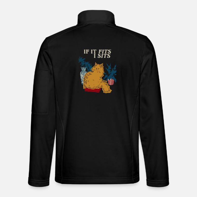 IF IT FITS I SITS - Unisex Softshell Jacket - black