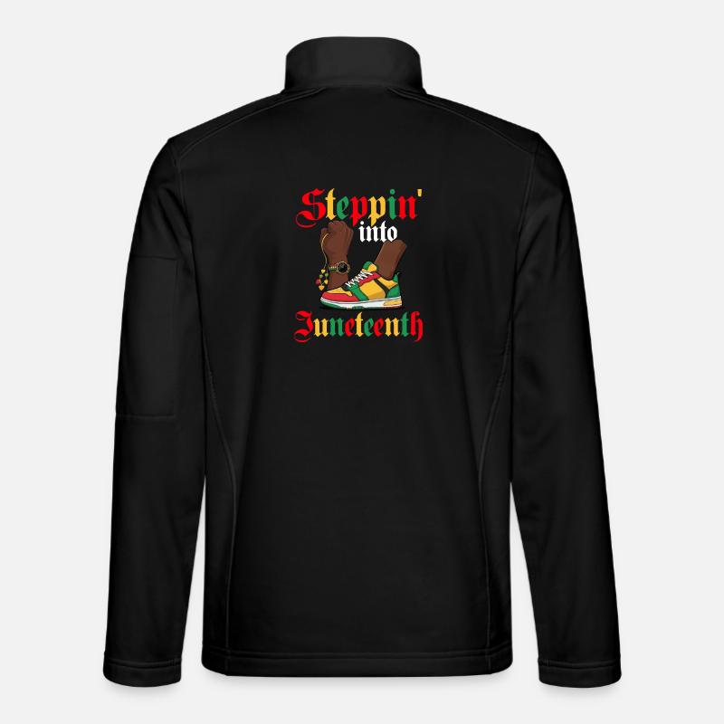 Entrer dans Juneteenth – Fierté noire Veste en tissu softshell Unisexe