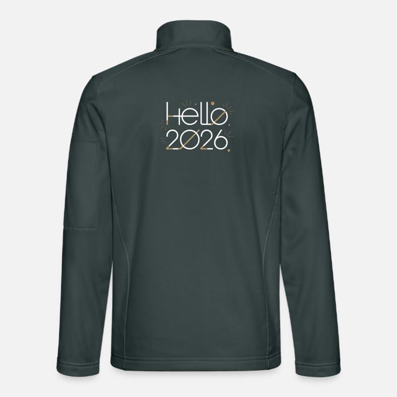 Hello 2026 Fireworks Unisex Softshell Jacket