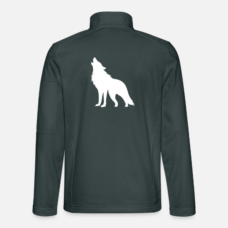 Wolf Silhouette Unisex Softshell Jacket