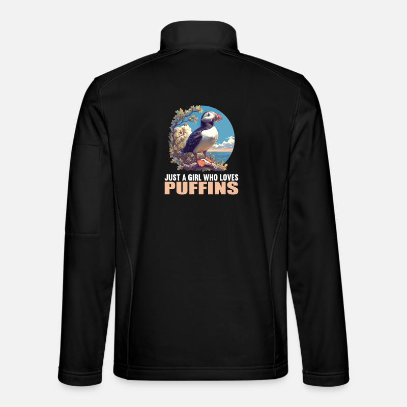 Puffin Papageientaucher - Unisex Softshelljacke - Schwarz