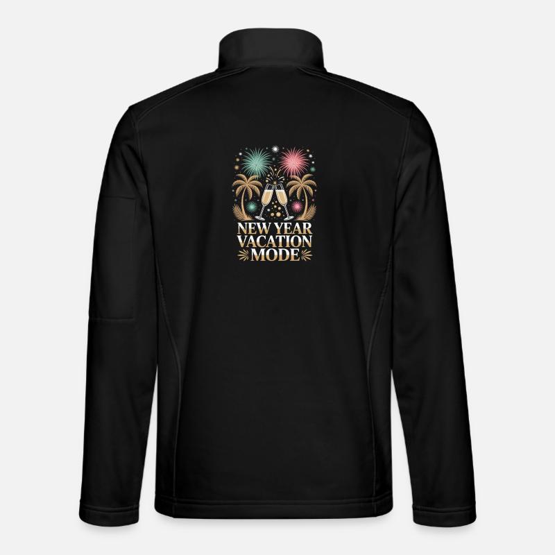 New Year Vacation Mode Unisex Softshell Jacket
