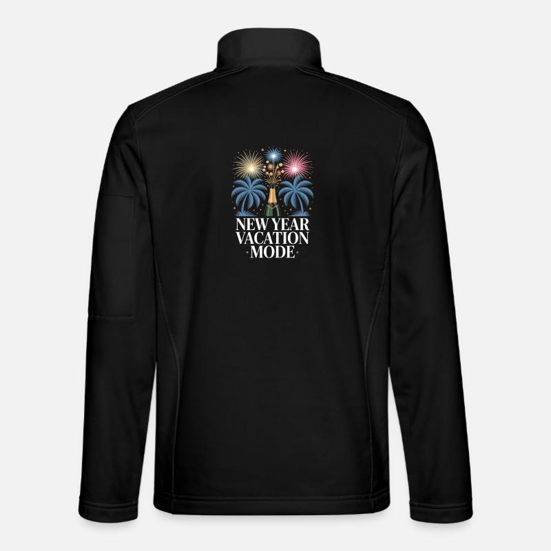 Neujahrsurlaubsmodus - Unisex Softshelljacke - Schwarz