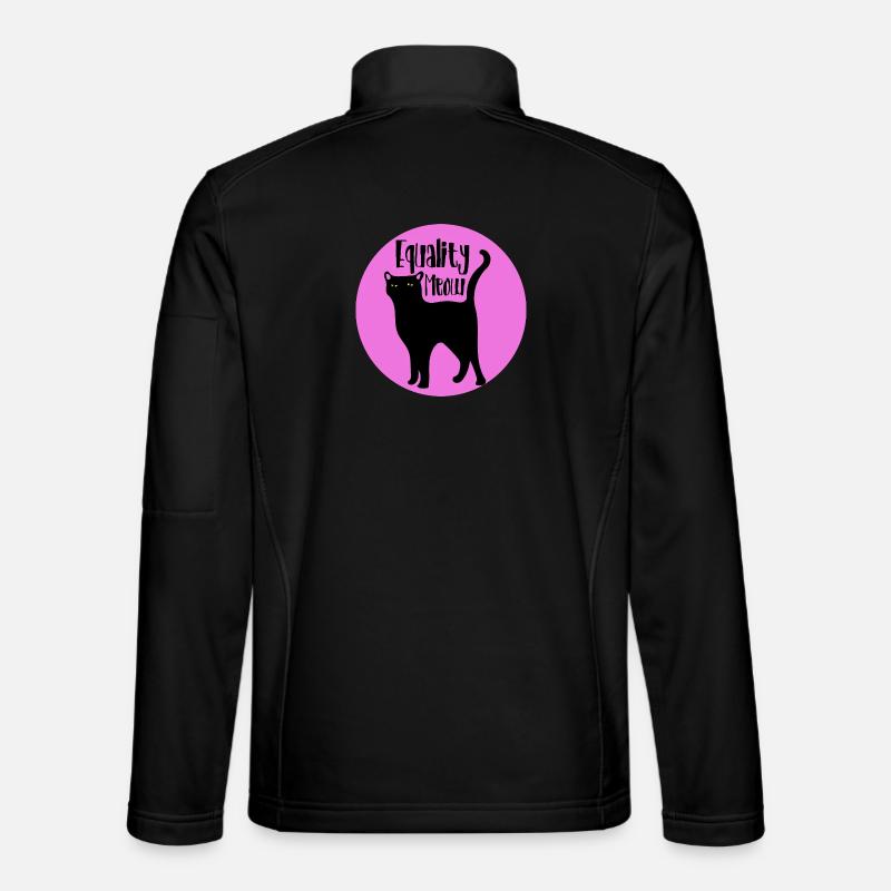 Equality Meow Cat - Unisex Softshell Jacket - black