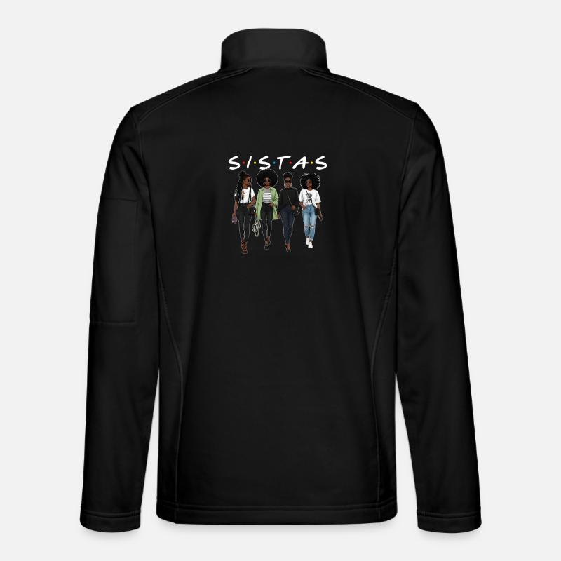 Sistas – Melanin Pride African Roots - Unisex Softshell Jacket - black