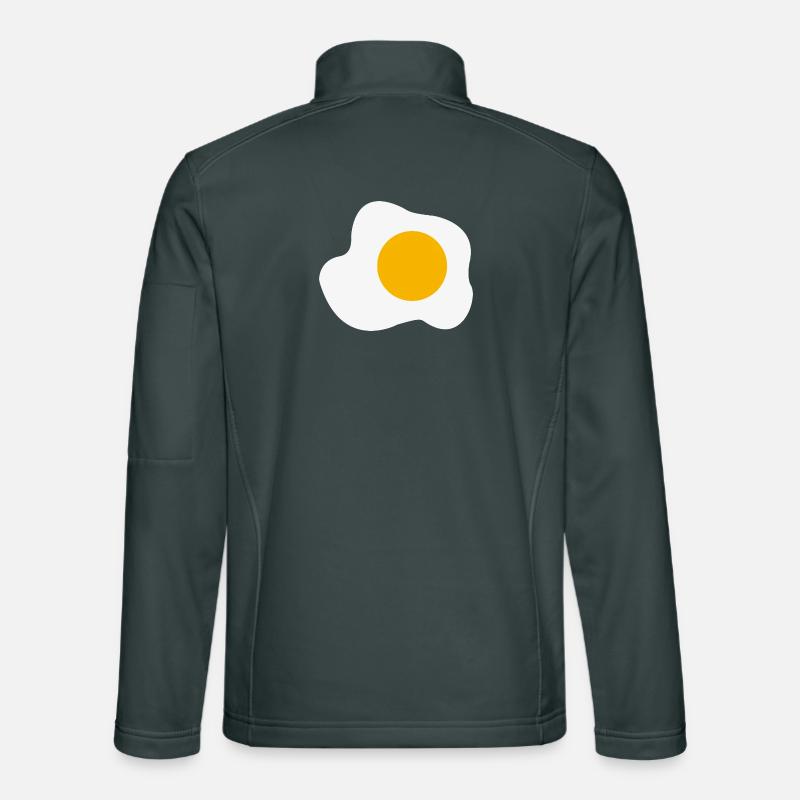 Fried Egg Breakfast Graphic Humor Unisex Softshell Jacket