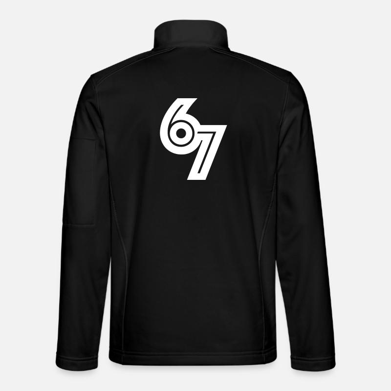 67_meme - Unisex Softshell Jacket - black