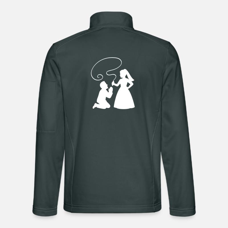 Brautpaar Ehepaar Peitsche Unisex Softshelljacke