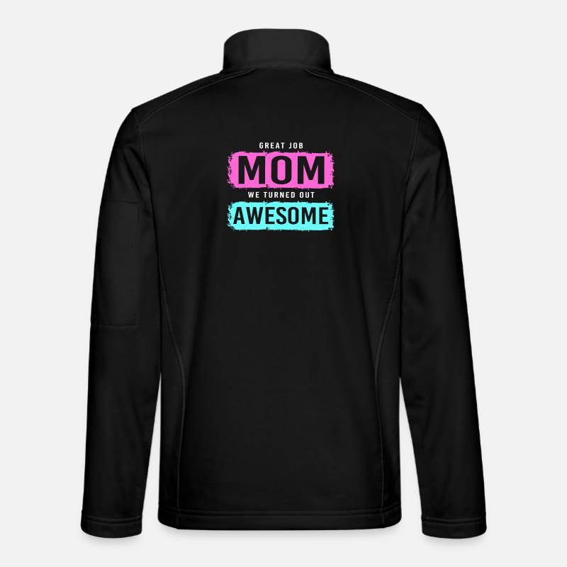 Maman célibataire Maman célibataire Maman célibataire - Veste en tissu softshell Unisexe - noir