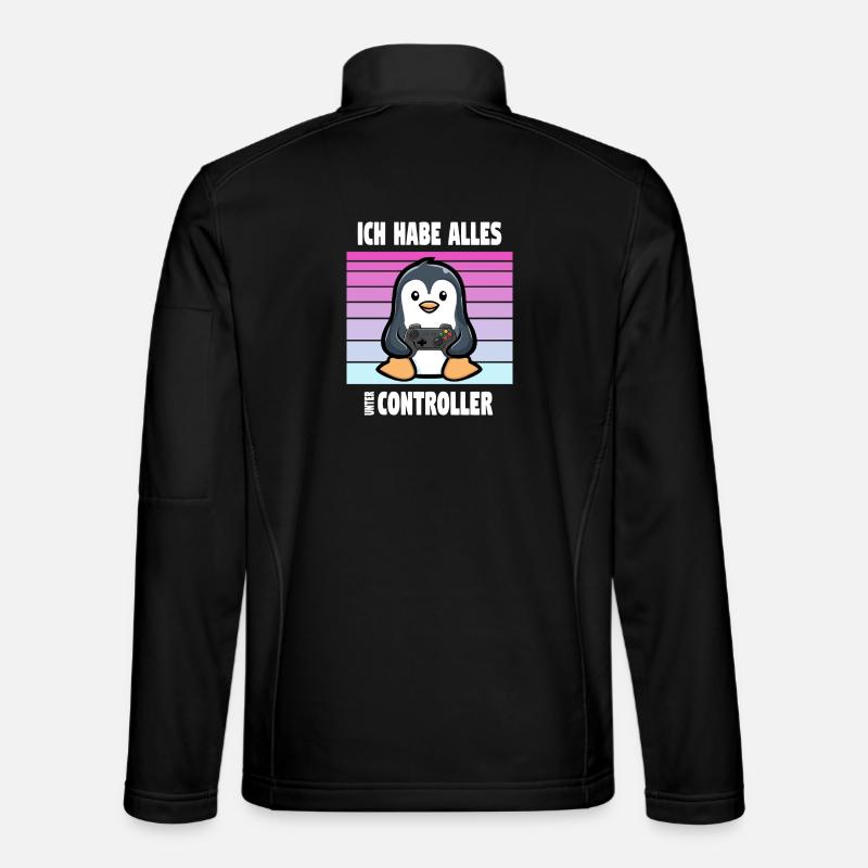 Controller Penguin Gaming - Unisex Softshell Jacket - black