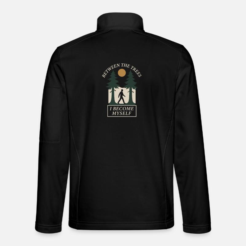 Forest Walk Overthinker Mental Reset - Unisex Softshell Jacket - black