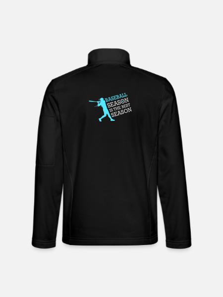 La saison de baseball est la meilleure saison des sports de fans - Veste en tissu softshell Unisexe - noir - Dos