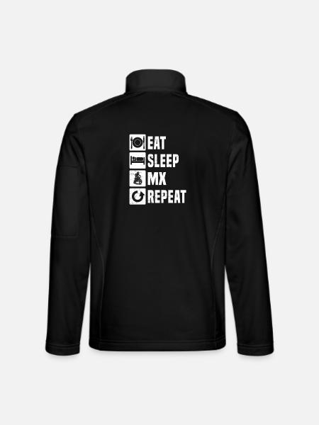 Conception motocross Power Motocross - Veste en tissu softshell Unisexe - noir
