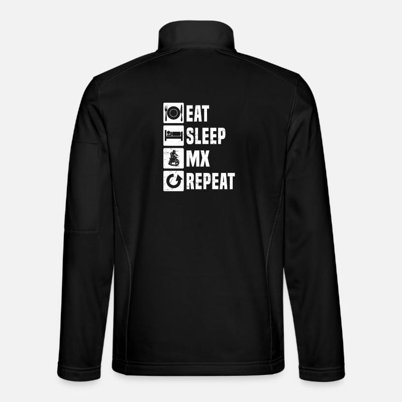Conception motocross Power Motocross - Veste en tissu softshell Unisexe - noir