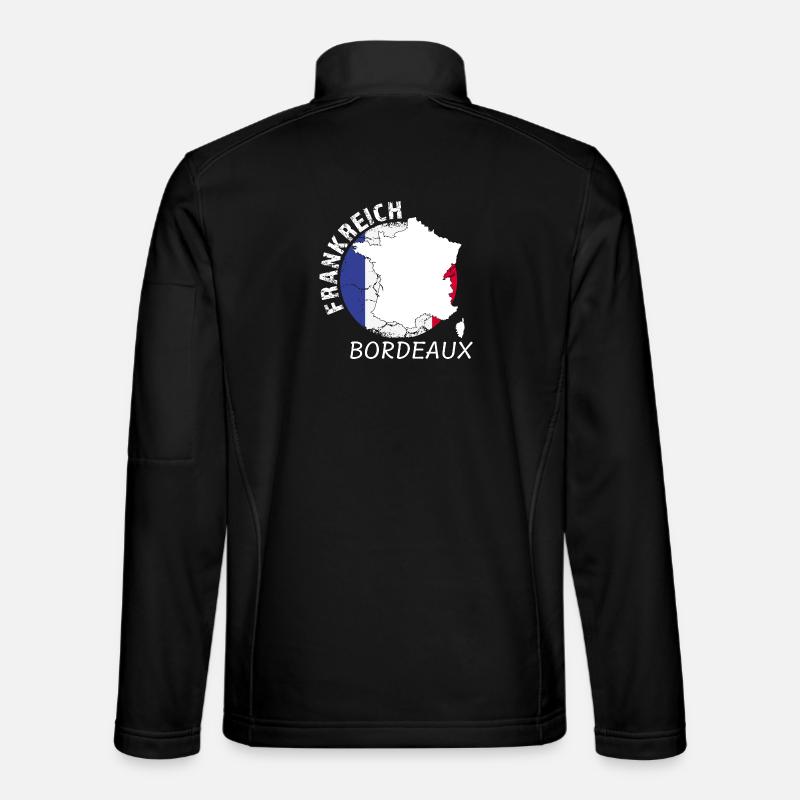 Bordeaux - Unisex Softshelljacke - Schwarz