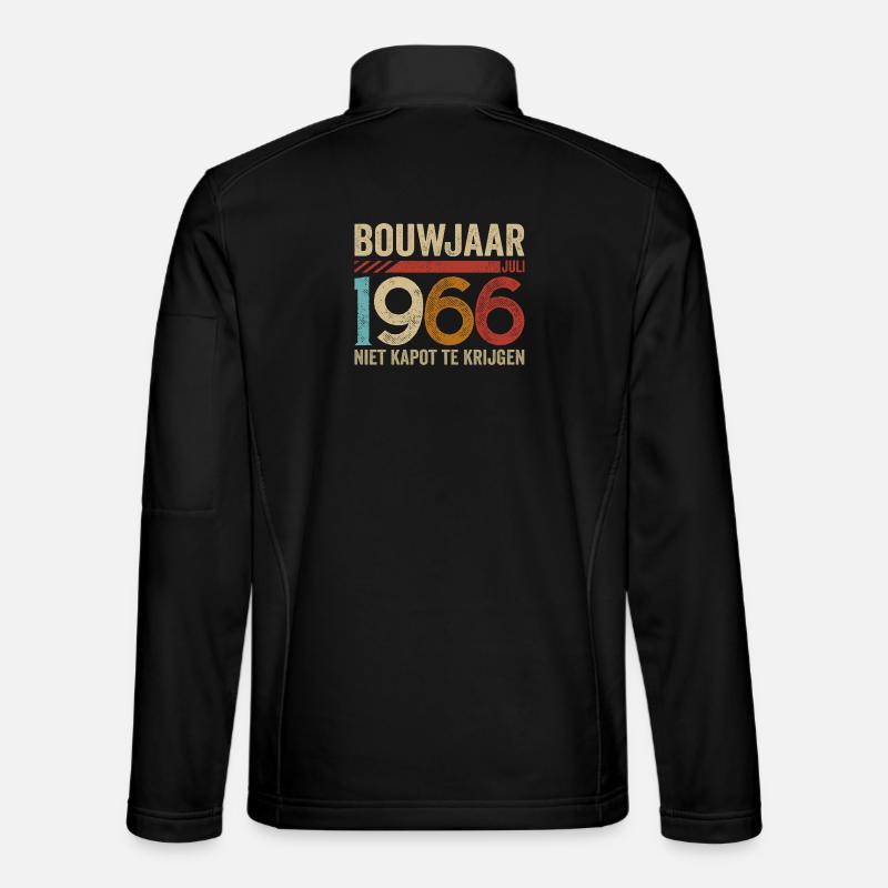 Bouwjaar juli 1966 niet kapot te krijgen - Unisex Softshell Jacket - black