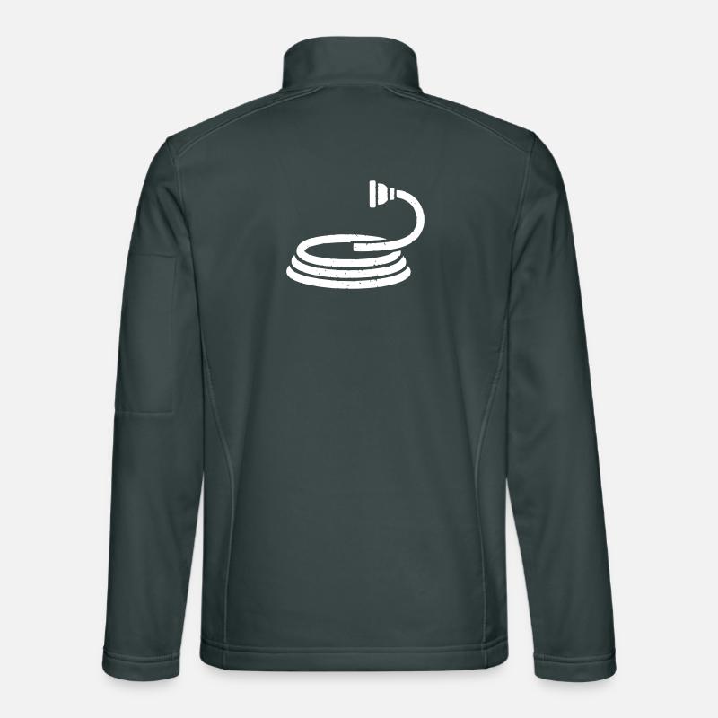 Fire Hose Water Garden Vector Unisex Softshell Jacket