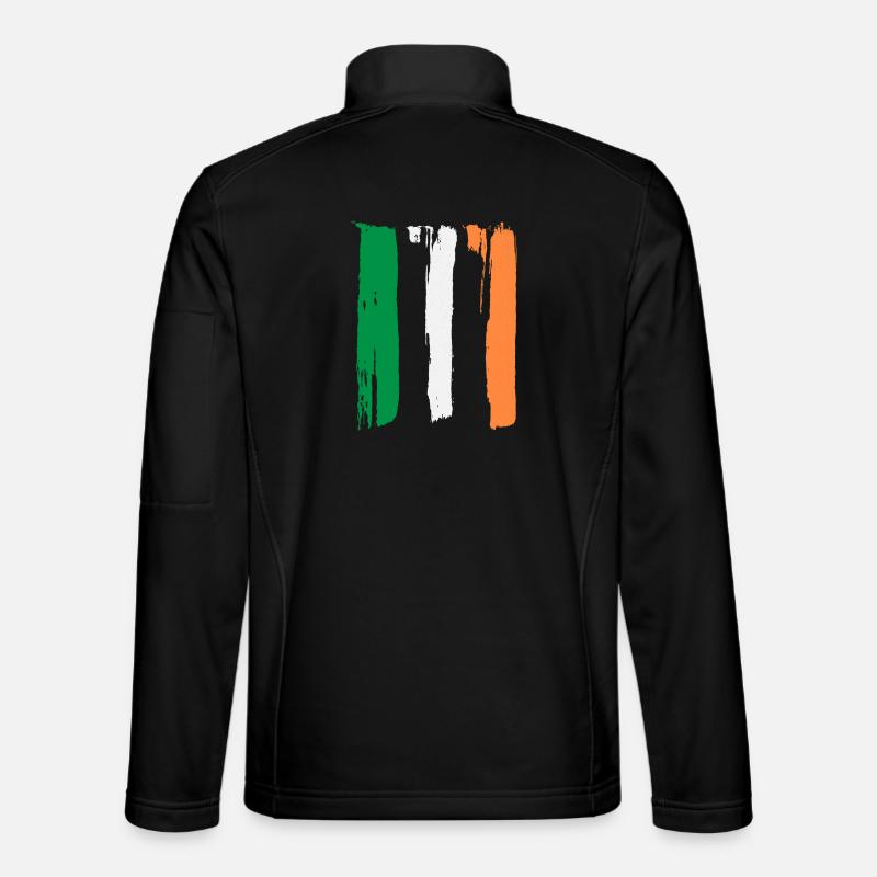 Drapeau de l’Irlande Veste en tissu softshell Unisexe